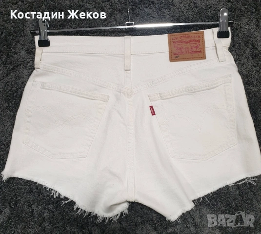  Нови със премахнат етикет. Дамски оригинални къси панталони Levi's 501® Original High Rise Shorts , снимка 14 - Къси панталони и бермуди - 54846437
