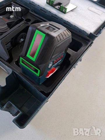 Зелен линеен лазерен нивелир Bosch GCL 2-15 G, снимка 3 - Други инструменти - 54163075