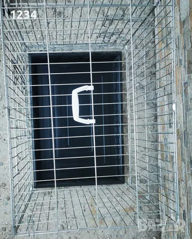 метална сгъваема клетка за куче 77x54x63см за транспорт и стационар, снимка 8 - За кучета - 55403338