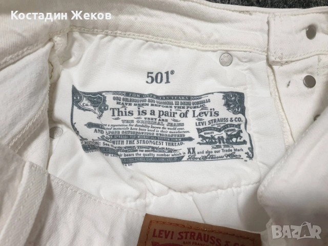  Нови със премахнат етикет. Дамски оригинални къси панталони Levi's 501® Original High Rise Shorts , снимка 6 - Къси панталони и бермуди - 54846437