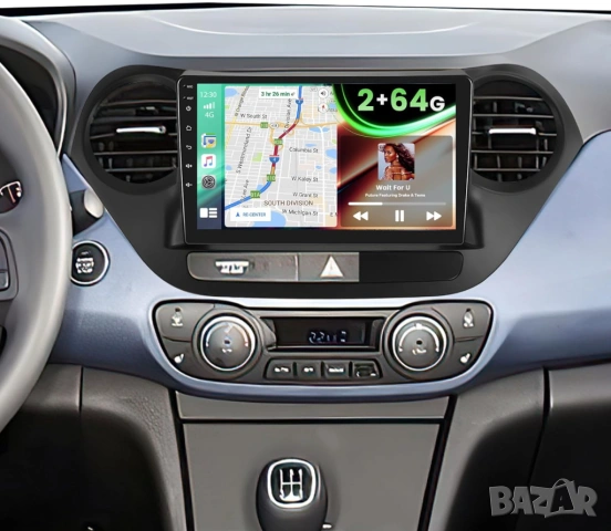 Мултимедия за Hyundai I10, Android, Двоен дин, Навигация, Hyundai Grand I10 2 DIN, плеър, Андроид, снимка 2 - Аксесоари и консумативи - 54863884