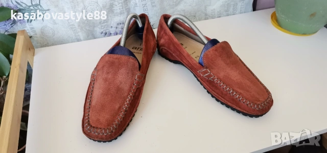 Мокасини Аra 38.5н.Естествена велур , снимка 3 - Дамски ежедневни обувки - 54138596