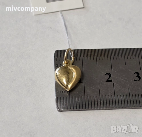 Златна Висулка Сърце 0.76гр., снимка 3 - Колиета, медальони, синджири - 54886831