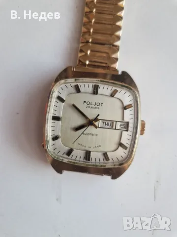 POLJOT, 23 jewels, automatic, cal 2627.2H, каса 35x40мм! USSR, TOP!, снимка 4 - Мъжки - 55578586