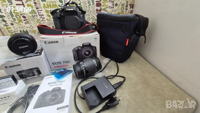 Фотоапарат Canon EOS 750 D, снимка 2 - Фотоапарати - 55388371