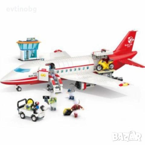 Конструктор самолет - летище 720 части, снимка 6 - Конструктори - 54067353