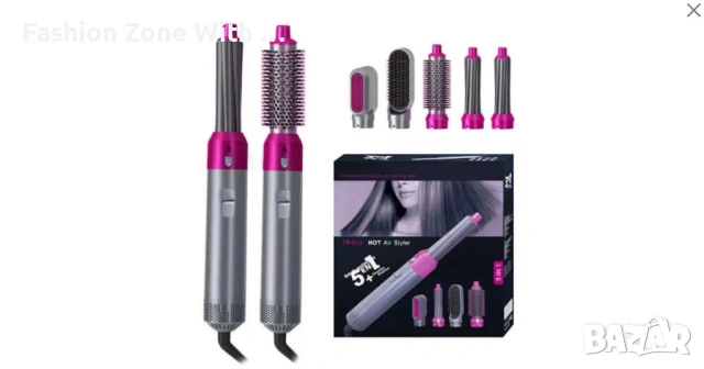 Сешоар. Уред за коса TP-5+1 HOT Air Styler , снимка 2 - Маши за коса - 54383725