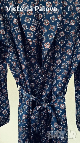 Елегантен мъжки халат Seidensticker - луксозен триацетат 100%, колекционерско качество , снимка 11 - Други - 53982896