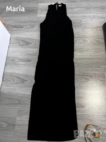Дълга плетена рокля ZARA Knit – размер S | Черна