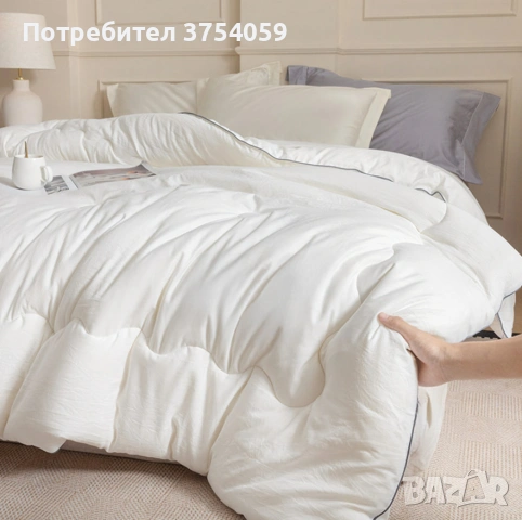 Капитониран чаршаф от нетъкана материя 1,80 x 2,00 м + 2 калъфки + Подарък Зимен юрган с овча вълна , снимка 6 - Спално бельо - 55184404