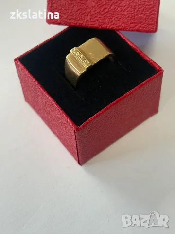 *** Топ Цена/ 75€ на грам *** Злаен пръстен 14к 10.86гр, снимка 3 - Пръстени - 55649132