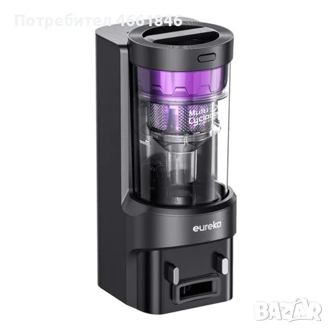 Прахосмукачка Робот Eureka NER E10s с Циклонна Станция ЧИСТО НОВА Запечатана, снимка 2 - Прахосмукачки - 55395977