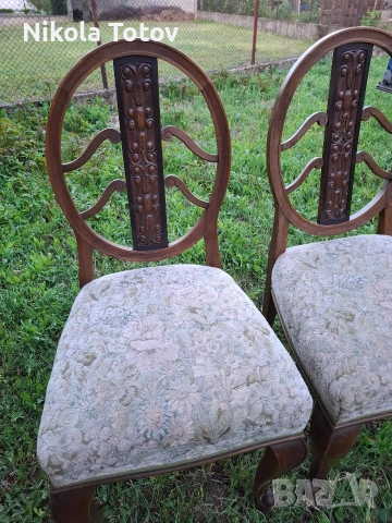 Продават се дървени старинни столове, снимка 2 - Антикварни и старинни предмети - 54907546