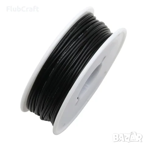 Проводник UL 1007, Ролка 20 Метра, 30 AWG, Черен