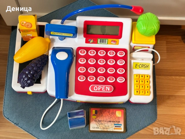 Детски касов апарат с подвижна лента и скенер - Simba Toys, снимка 4 - Играчки за стая - 54498787