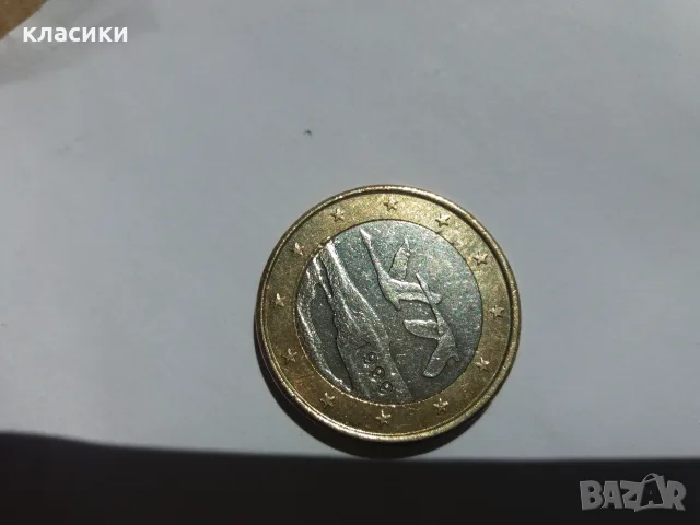 Монета от 1 евро Финландия  1999г. , снимка 2 - Нумизматика и бонистика - 55509689