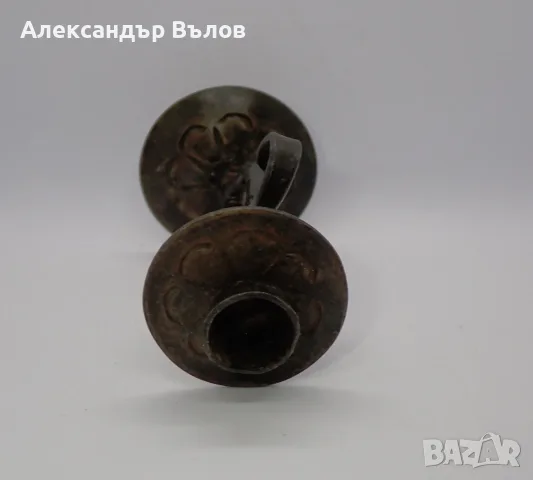 Стар Декоративен Метален Свещник Ръчноправен, снимка 14 - Други ценни предмети - 55309031