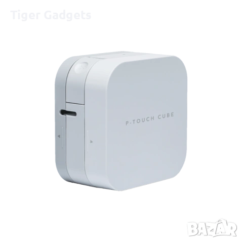 Етикетен принтер Brother P-touch CUBE PT-P300BT Bluetooth, термотрансферен печат, бял, снимка 3 - Принтери, копири, скенери - 54379081