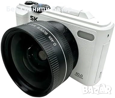Нова Компактна 5K камера 80MP автофокус 18X zoom 2 батерии Фотоапарат