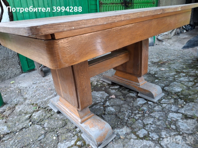 Масивна баварска маса орех, снимка 2 - Маси - 55071794