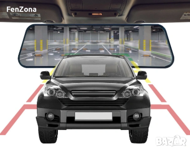 Видеорегистратор в огледало за обратно виждане за автомобил - Интелигентно решение за безопасност и , снимка 5 - Друга електроника - 54147220