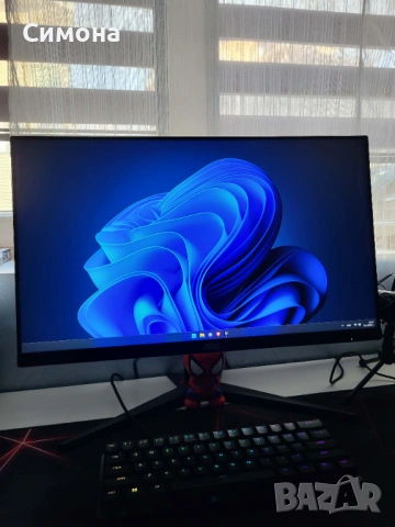 Геймърски монитор AOC 24” IPS 144Hz 1ms Full HD – перфектен за игри