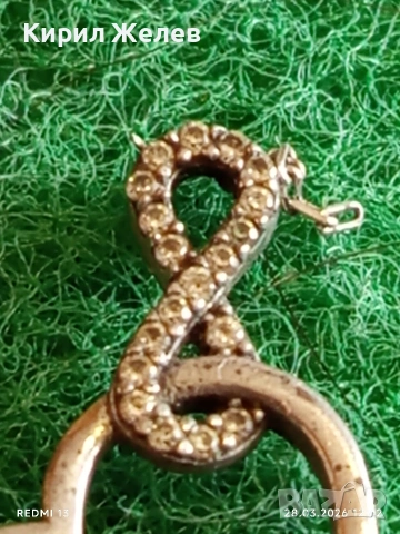 Сребърна висулка във формата на сърце ❤️ с символ безкрайност и цирконий нежно бижу 52927, снимка 3 - Колиета, медальони, синджири - 54005259