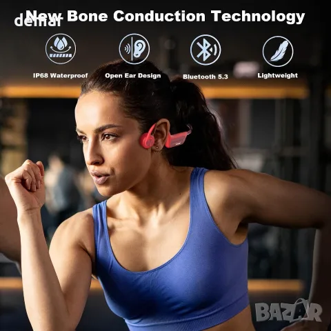 Слушалки за плуване Wantek с костна проводимост, безжични Bluetooth, 32GB, снимка 6 - Bluetooth слушалки - 55621388