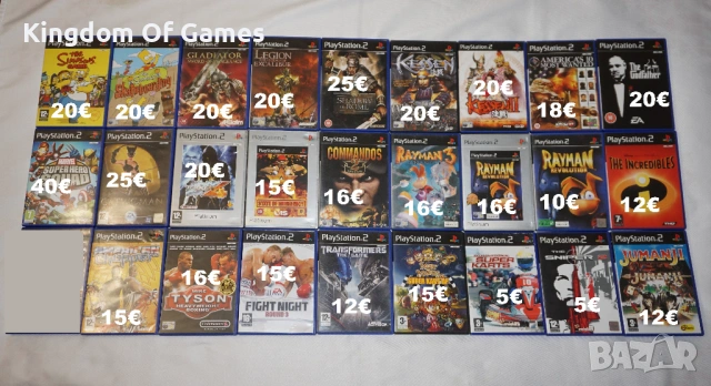 Игри за PS2 The Simpsons/Gladiator/Legion/Kessen/Catwoman/Marvel/Tekken 4/Godfather/Rayman/MikeTyson