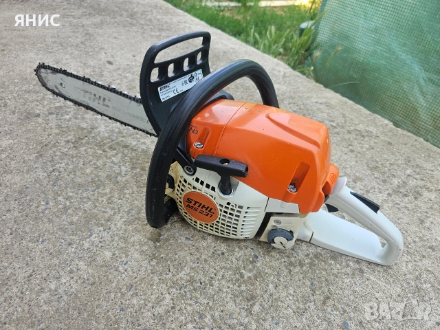 МОТОРНА РЕЗАЧКА STIHL MS 231, ПЕРФЕКТНА, снимка 4 - Градинска техника - 55064028