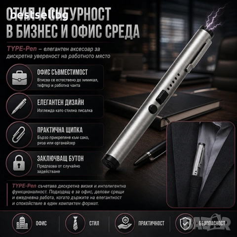 Електрошок зареждащ се USB самозащита кучегон дамски химикалка, снимка 2 - Екипировка - 41142118