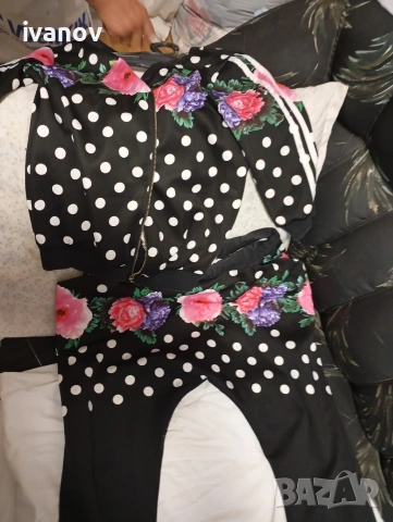 Дамски клин цветя Комплект горнище Kenzo Paris , снимка 4 - Клинове - 55156201