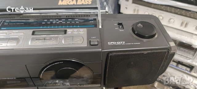 Sony CFD-D77 FM/AM CD касетофон , снимка 6 - Радиокасетофони, транзистори - 54137446
