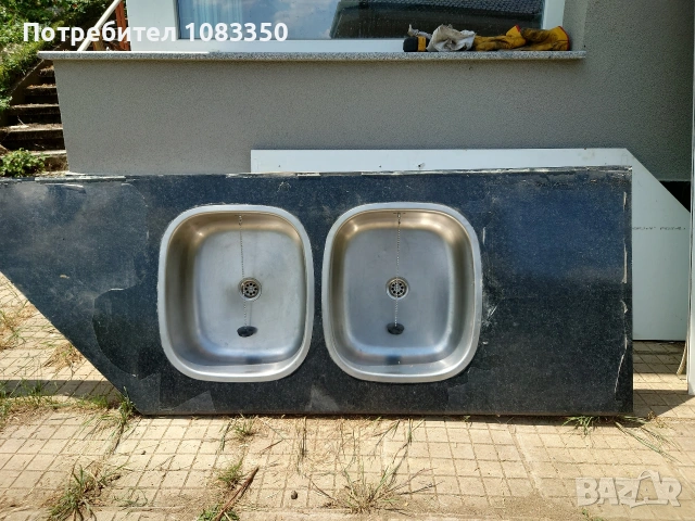 Две мивки от алпака, комплект със запушалки и сифони, снимка 2 - ВИК - 55057848