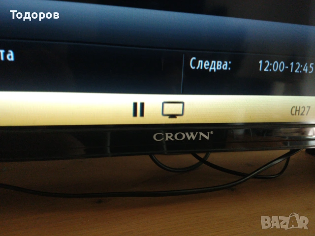 Телевизор Crown 32 инча, снимка 4 - Телевизори - 54513622