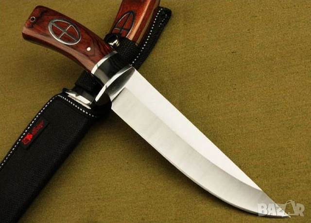 Ловджийски нож с дървена дръжка Columbia USA Saber, снимка 3 - Ножове - 54994460