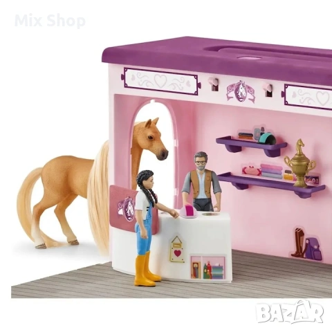 Нов Бутик Schleich, комплект фигурки, конче Quarter, аксесоари, многоцветен, 30x45см, снимка 2 - Други - 54719402