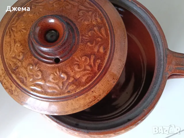 Старинен глинен съд- гювеч , снимка 2 - Съдове за готвене - 55529937