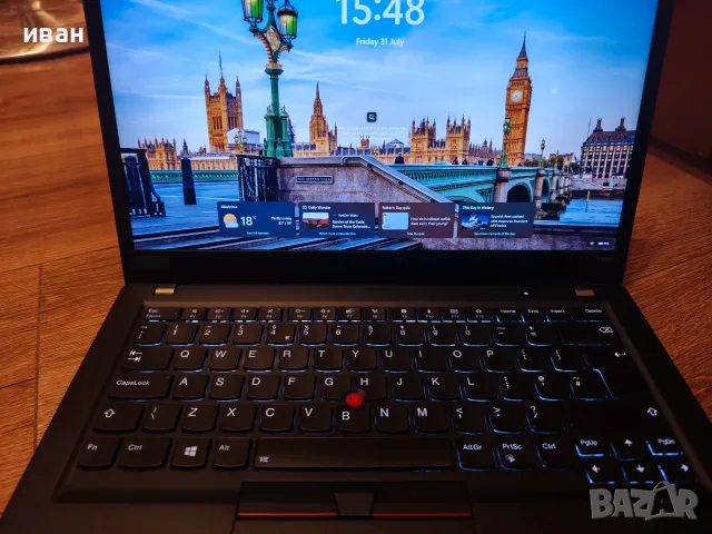 Лаптоп Lenovo Thinkpad T490s 16gb DDR4 RAM, 512GB NVME SSD, TOUCHSCREEN