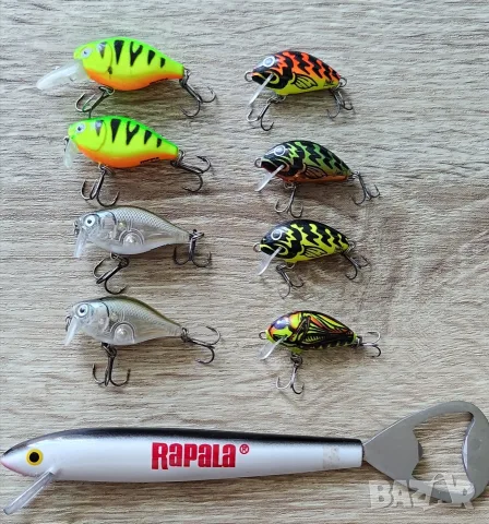 Воблери за кефал Rapala XLight Crank и Salmo Tiny 40Евро комплект