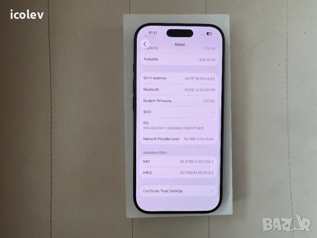IPhone 16 Pro 128гб Black Titanium , снимка 5 - Apple iPhone - 54294410