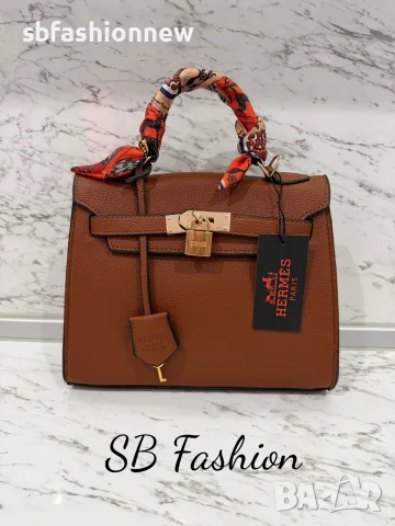Hermes Kelly бежова чанта, снимка 7 - Чанти - 52656621