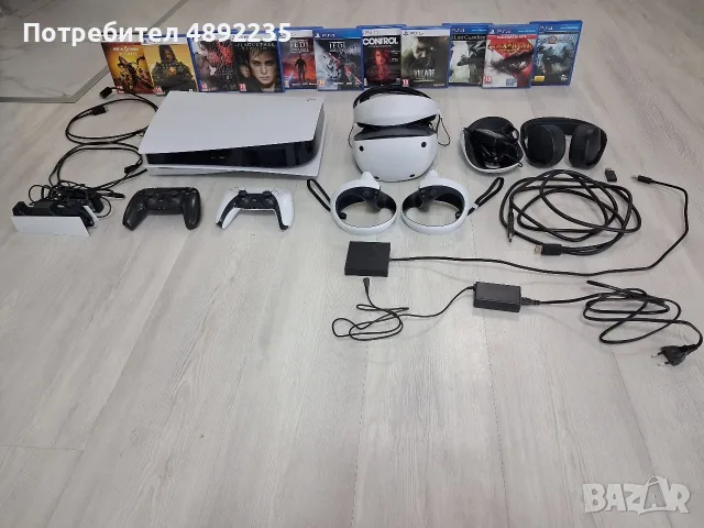 playstation 5+PSVR2+26игри+много допълнителни аксесоари, снимка 2 - Игри за PlayStation - 55382909