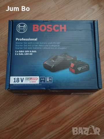 зарядно BOSCH 18V чисто ново