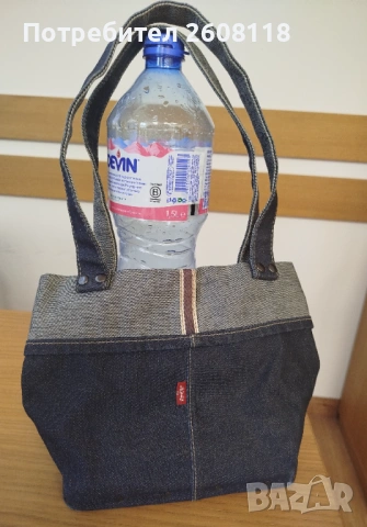 Чанта Levi's от деним с двойни презрамки – тип тоут , снимка 10 - Чанти - 54687226