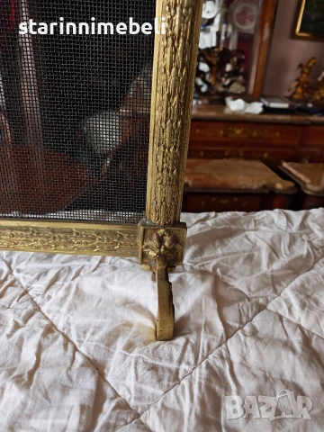 Бронзов параван за камина Луи 15, снимка 6 - Колекции - 54068243