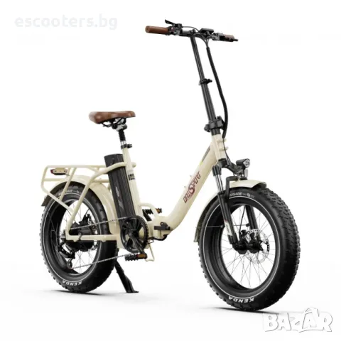 Електрически велосипед ONESPORT OT16 Max | 1x500W | 48V 18Ah | 50км/ч - бежово, снимка 5 - Велосипеди - 55498619