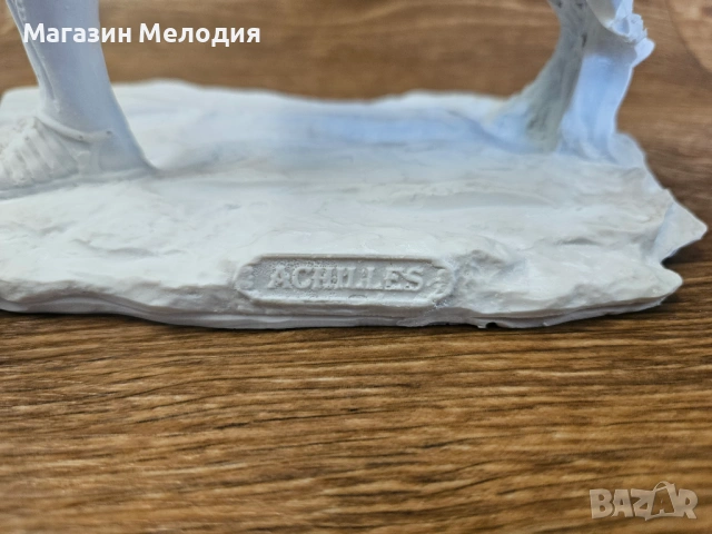 Статуетка „Ахил“ / Митологична фигура от смола (Бяла), снимка 3 - Други - 54698516