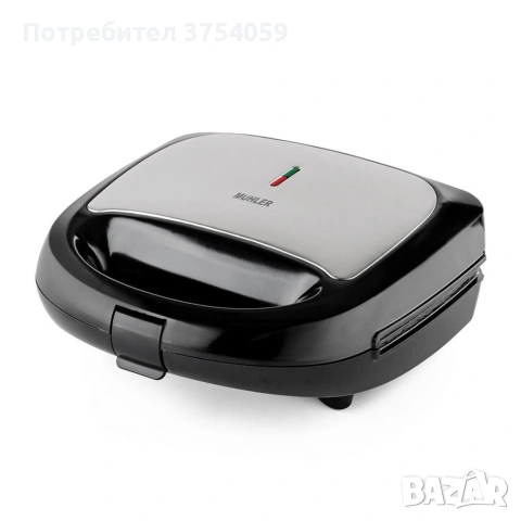 Уред за сандвичи и гофрети 2в1 Muhler MH-899D, грил плочa/ белгийска гофрета, снимка 3 - Гофретници - 55155691