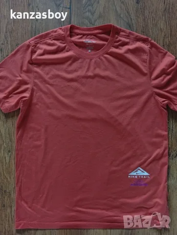 Nike Mont Blanc Men's Trail Running T-Shirt  - мъжка тениска р-р L, снимка 4 - Тениски - 55678005